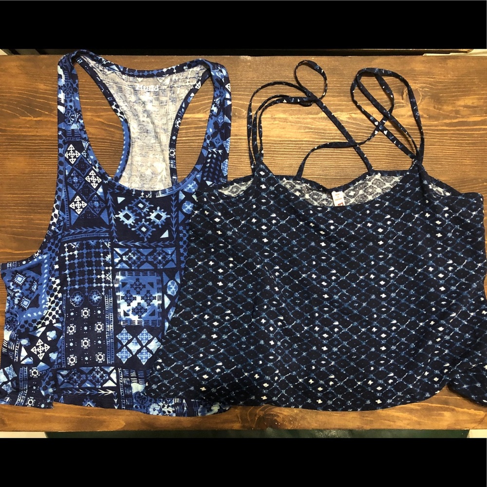 Mudd Blue Crop Top Bundle - Medium